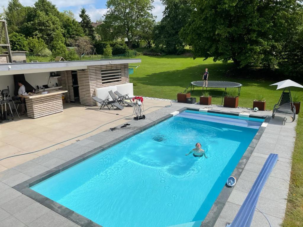 Appartement 5 Personnes Avec Acces Piscine Et Jacuzzi Villers-la-Ville Bagian luar foto